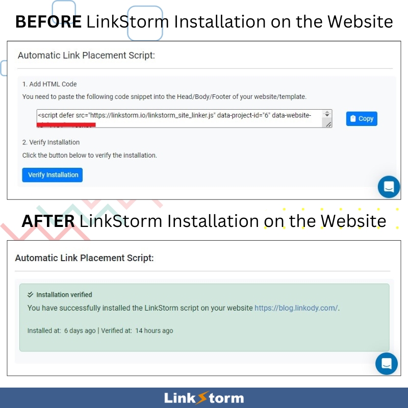 Automatic Link Placement Script for LinkStorm