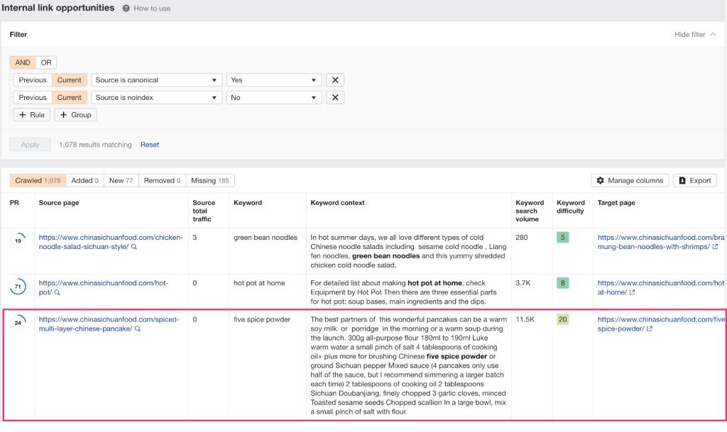 Ahrefs interface screenshot