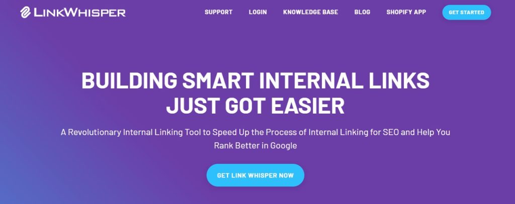 LinkWhisper homepage